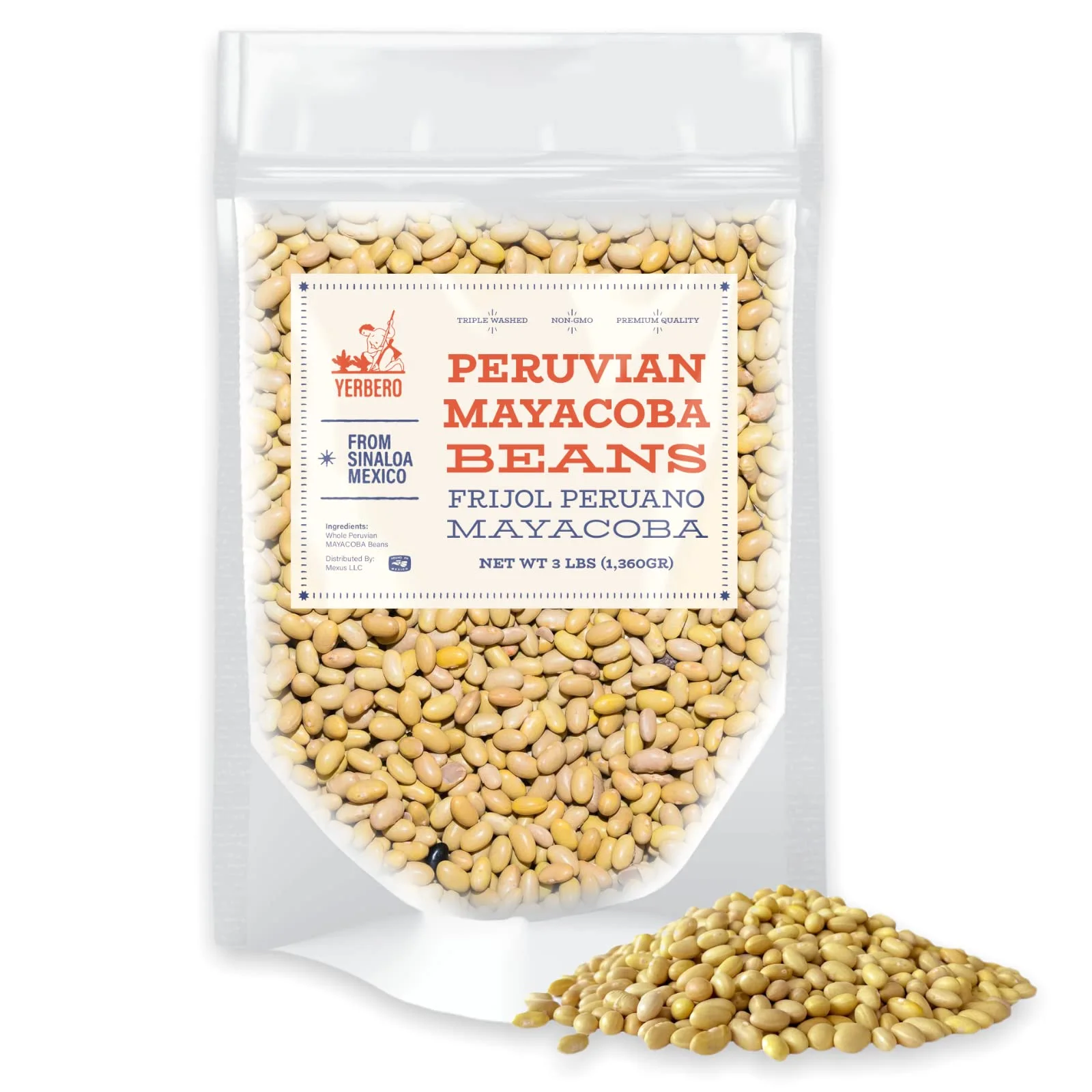 Frijol mayocoba, 3 lb